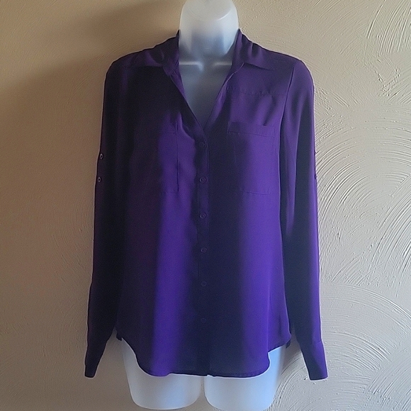 Express Button Down Blouse size XS - Picture 1 of 5